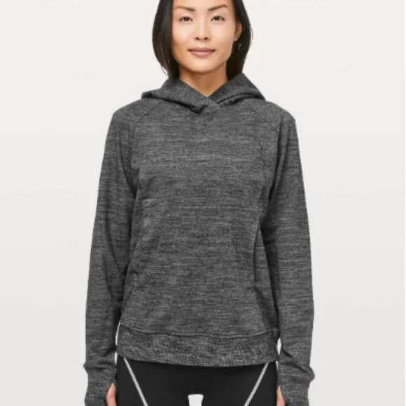 Lululemon Scuba Pullover Heathered Core Dark Grey - Picture 2 of 8
